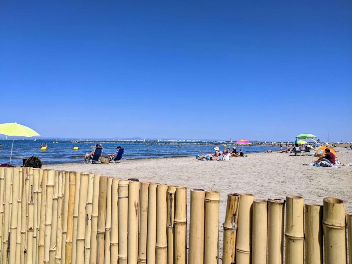 3 Pieces Climatise Avec Terrasse, Parking Prive, A 100M De La Plage, 7 Couchages - Fr-1-307-148 Le Grau-du-Roi Luaran gambar
